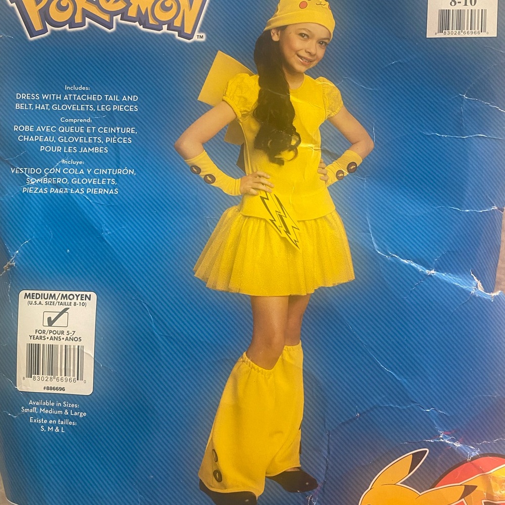 Pokemon Pikachu Halloween Costume for Kids - Bright Yellow